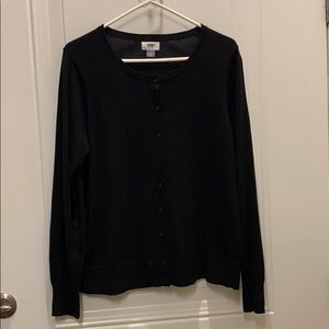 Old Navy Black Cardigan Sweater - Size Large